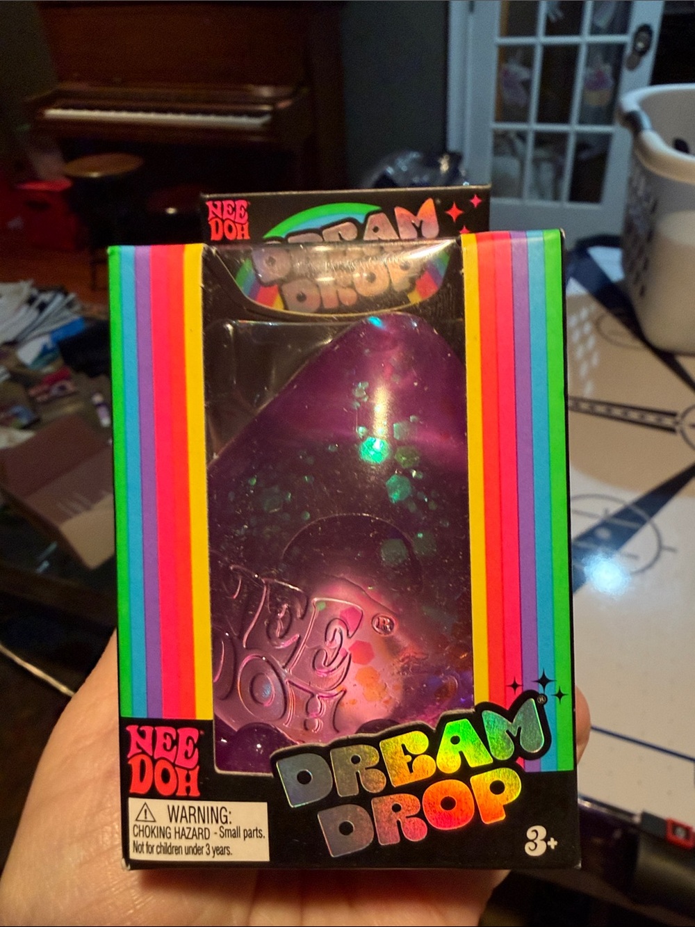 Needoh Dream Drop Purple Sensory Squish Toy